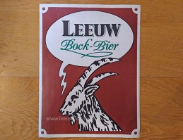 Leeuw bier bock bier reclame karton